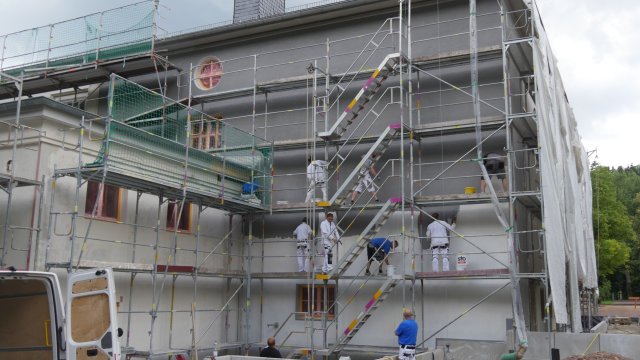 Festhalle Ilmenau während der Sanierung