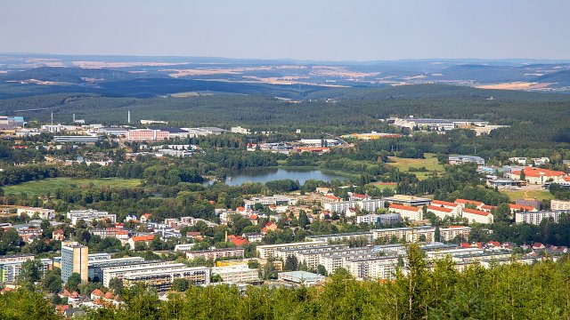 Blick vom Lindenberg auf die Stadt