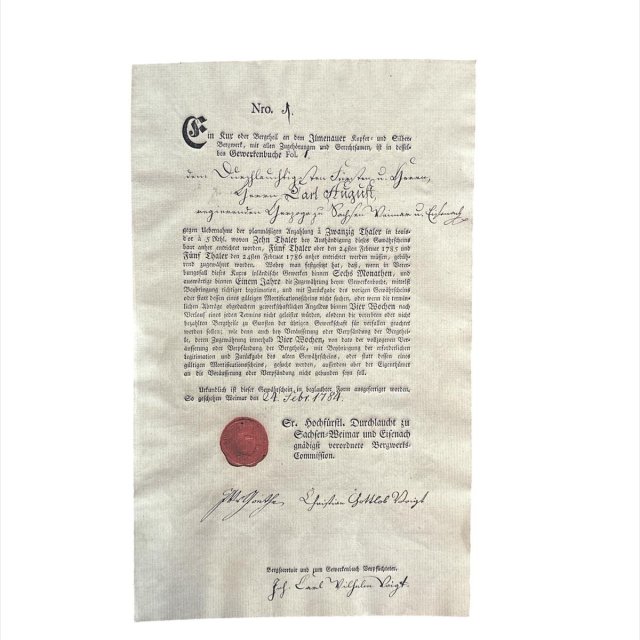 Kux I Wertpapier Ilmenauer Kupfer- und Silberbergwerk I 1,00 €