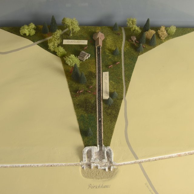 Modell der historischen Jagdanlage auf dem Kickelhahn