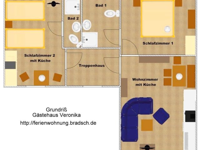 Gästehaus Veronika Grundriss