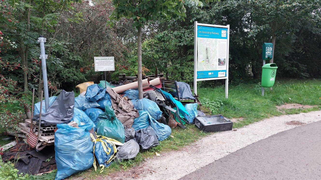 Knapp 1,5 Tonnen Müll kamen beim Clean-up-Day 2023 in Ilmenau und den Ortsteilen zusammen