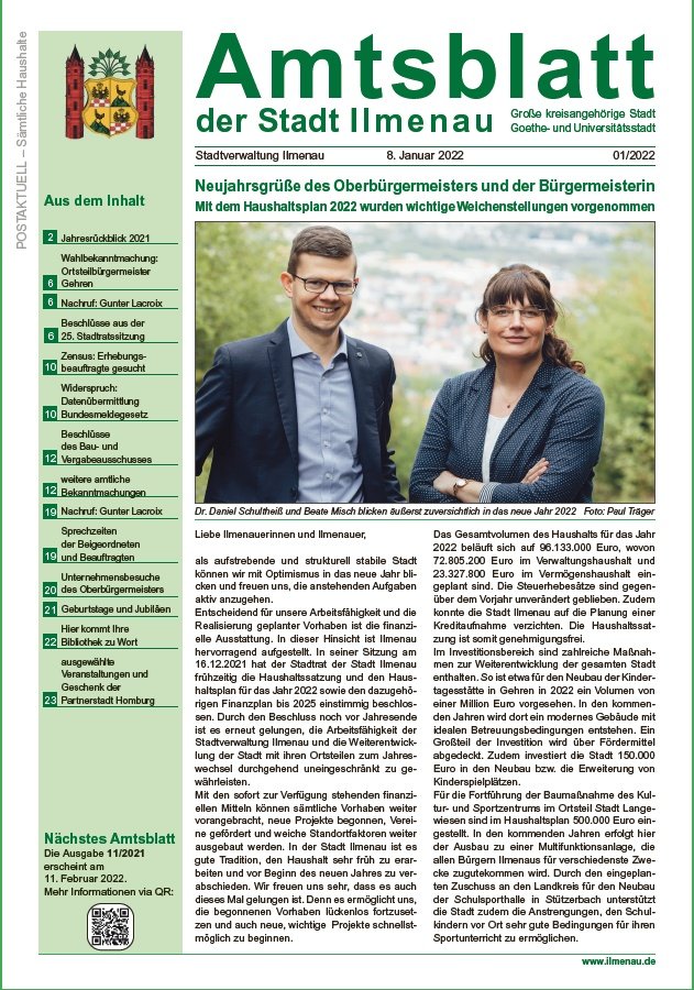 Amtsblatt 01/2022 (Titel)