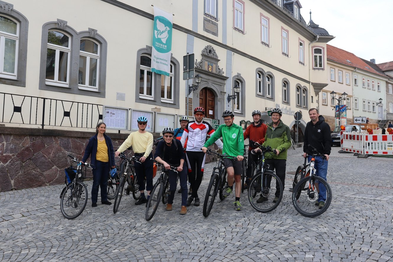 Politikerradtour 2023 in Ilmenau mit dem Allgemeinen Deutschen Fahrradclub ADFC