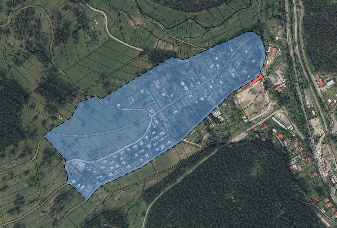 Geltungsbereich Bebauungsplan Nr. 1 „Rosenkopf“ im Ortsteil Stützerbach (unmaßstäbliche Darstellung)