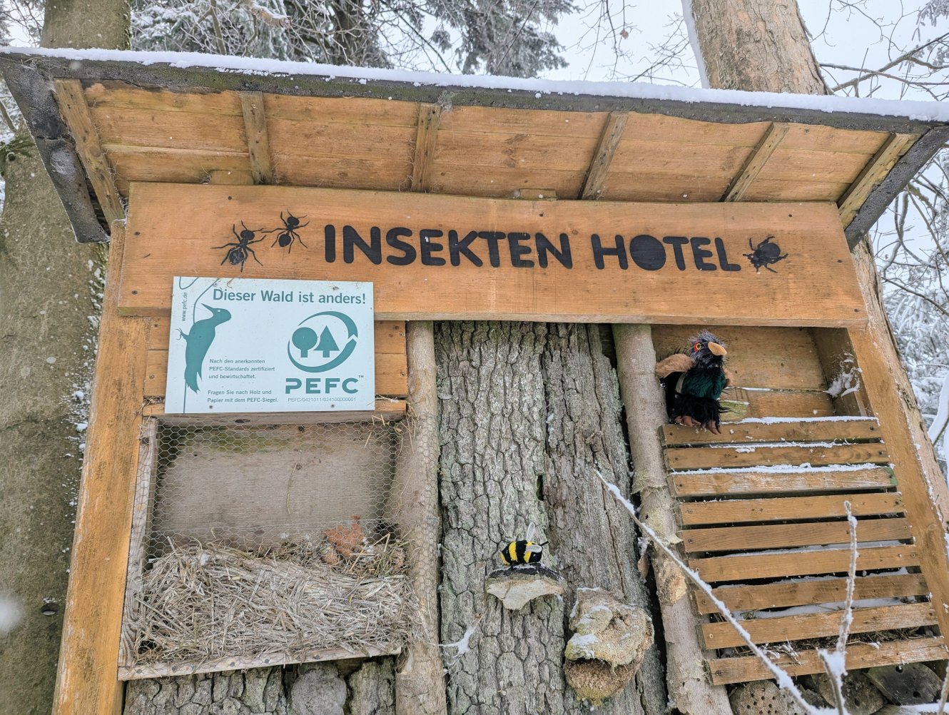 Kicki im Insekten Hotel