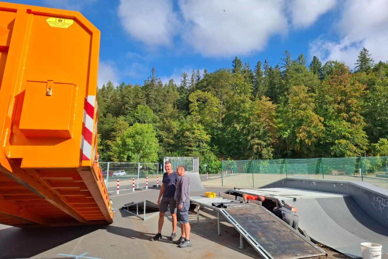 Versetzung Skateranlage Hammergrund