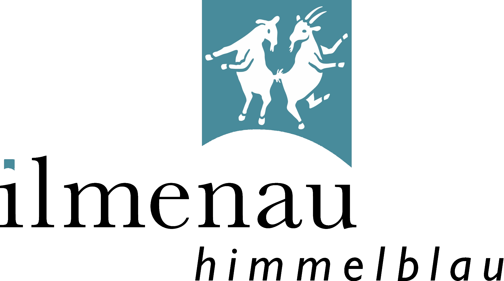 Ziegenlogo Himmelblau ohne Hintergrund